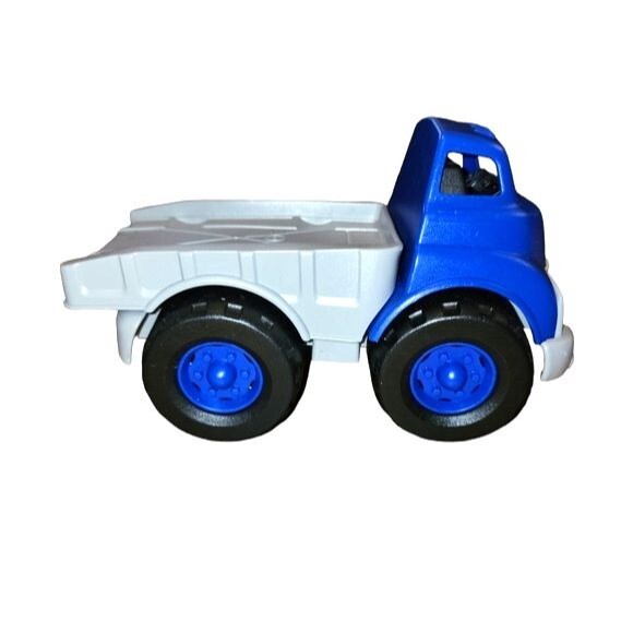Green Toys Large Blue and Gray Toy Rollback Truck 11"X6.5"X6.5" - Picture 1 of 7